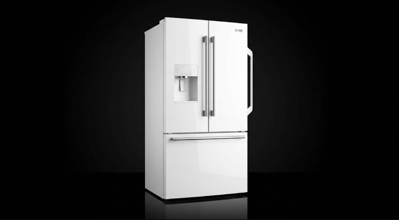 French-door refrigerator with ice and water dispenser, refrigerator repair